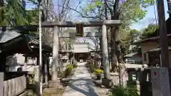 丸子山王日枝神社の鳥居