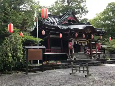 山中諏訪神社の本殿・本堂