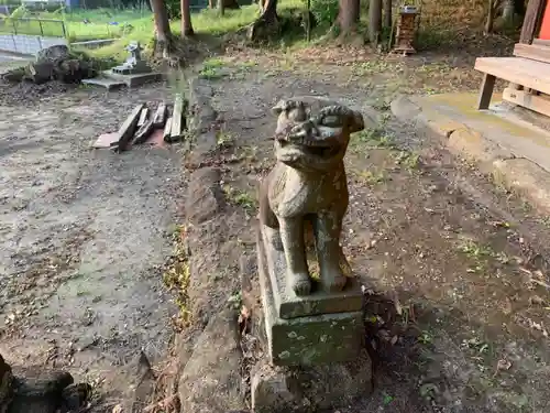 神明神社の狛犬