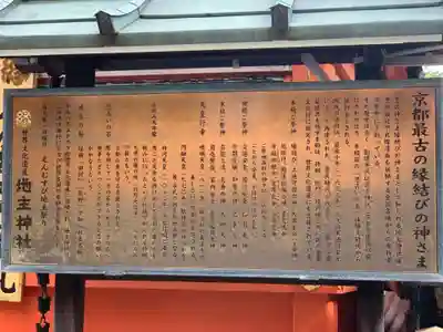 地主神社の歴史