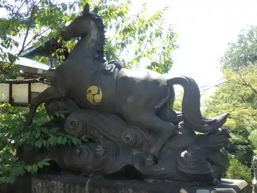 針綱神社の狛犬