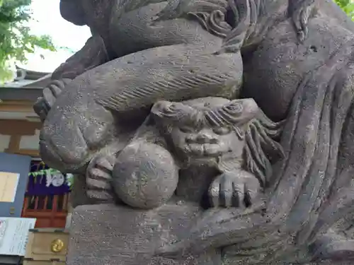 穏田神社の狛犬