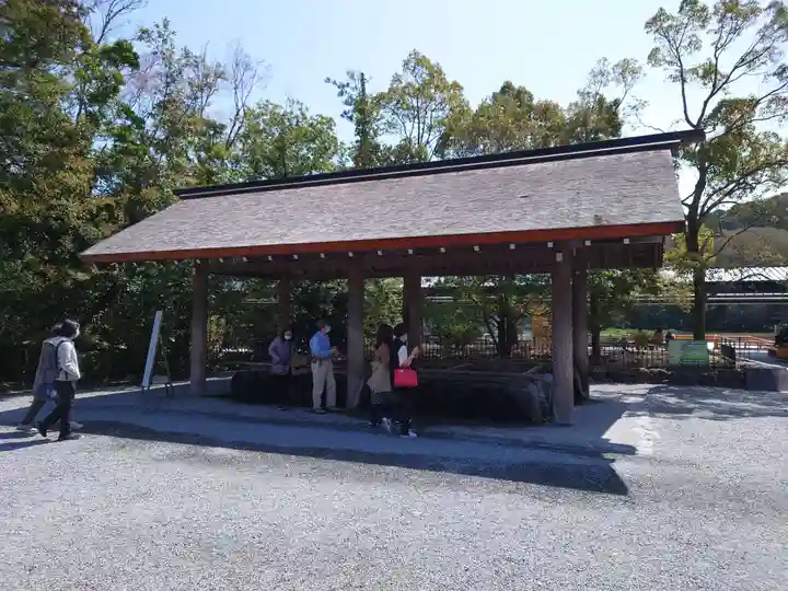 伊勢神宮外宮(豊受大神宮)の手水舎
