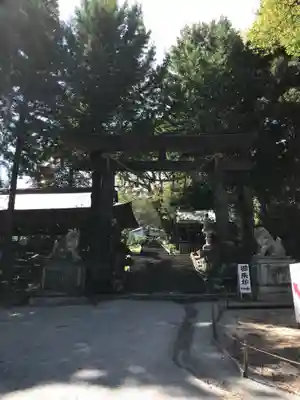 諏訪大社上社前宮の鳥居