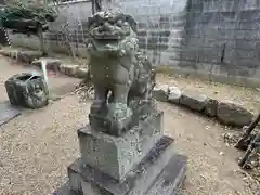 鏡作伊多神社の狛犬