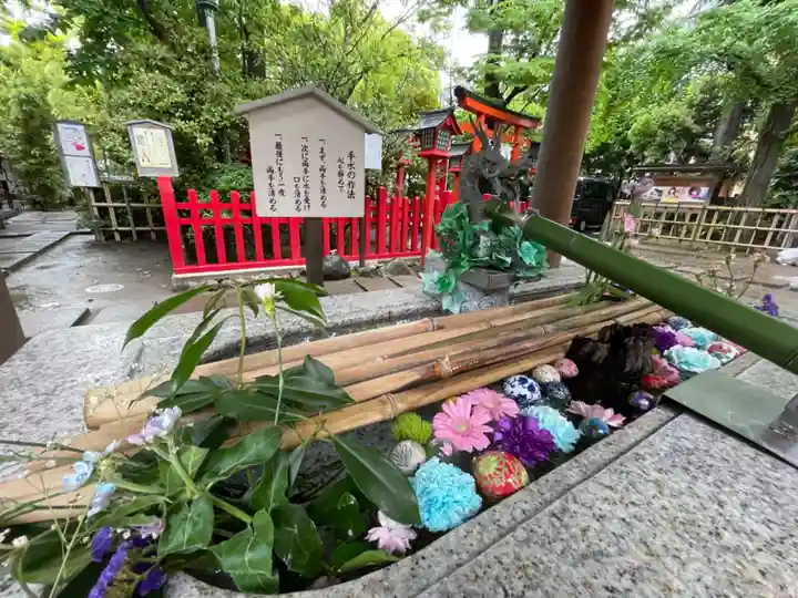 新田神社の手水舎