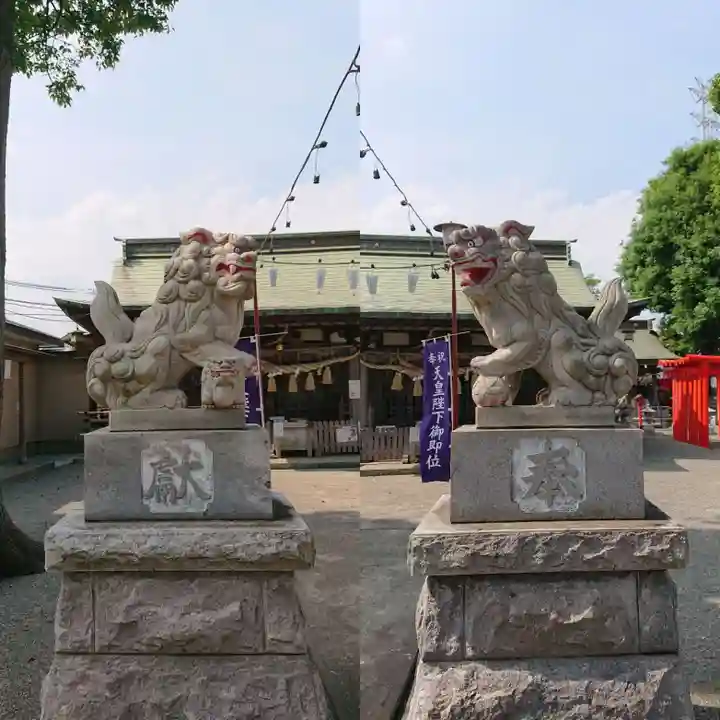 相模原氷川神社の狛犬