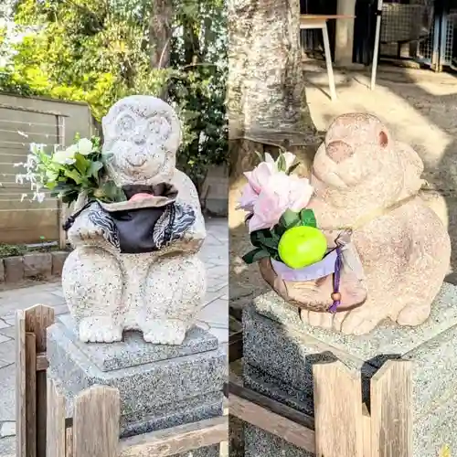 戸越八幡神社の像