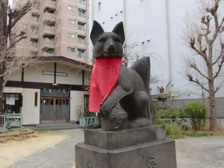 千束稲荷神社の狛犬