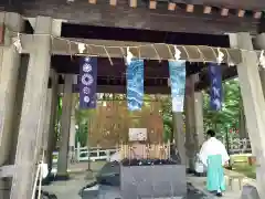 上川神社の手水