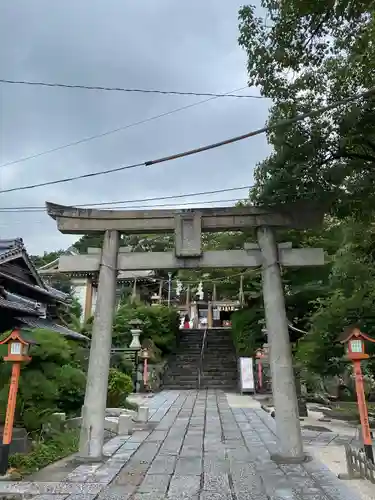 到津八幡神社の鳥居