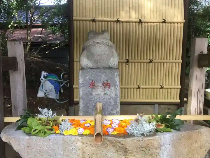 田間神社の手水舎
