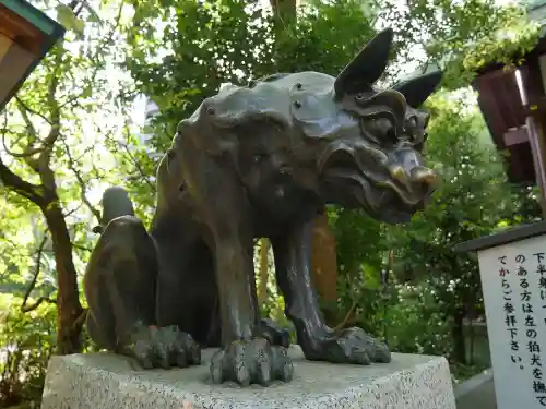 稲毛神社の狛犬