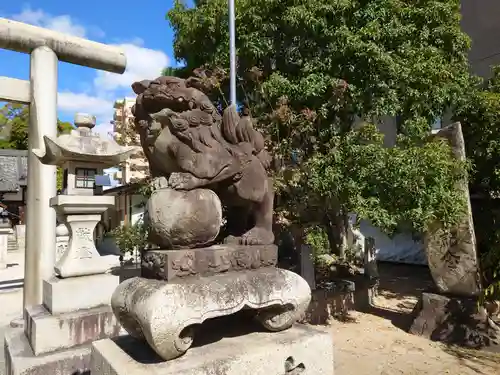 廣瀬神社の狛犬