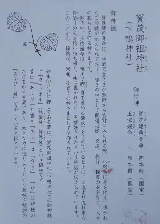 賀茂御祖神社(下鴨神社)の授与品その他