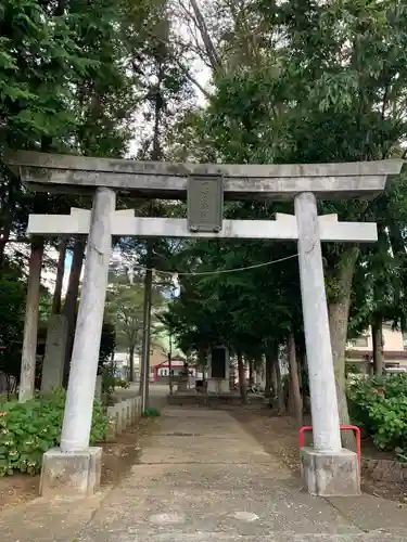 冨士淺間神社（富士吉田市向原）の鳥居