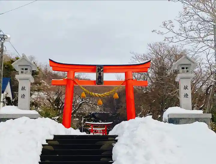 虻田神社の鳥居