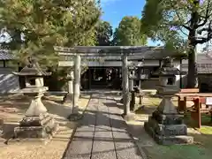 天満神社本殿の鳥居