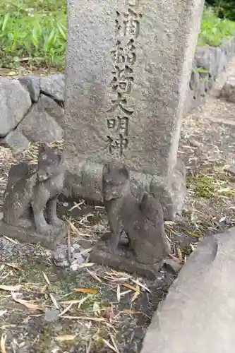 片浦稲荷大明神の狛犬