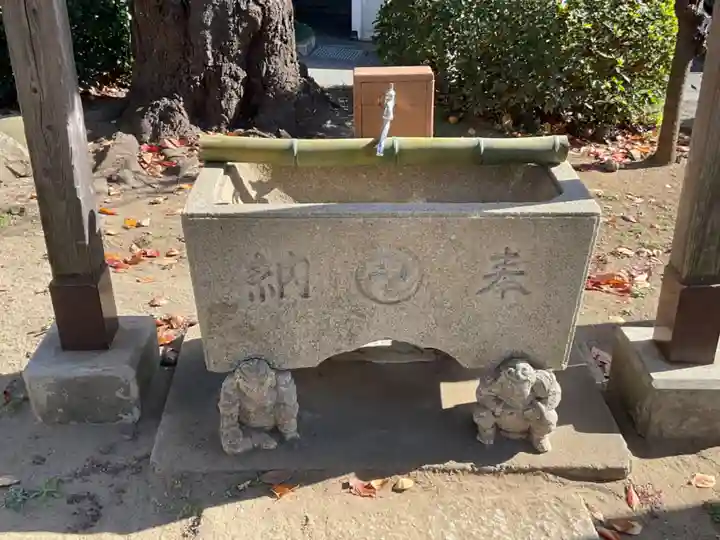 池辺杉山神社の手水舎